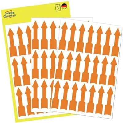 Avery Zweckform 3008 etikety 39mmx9mm 3 ks oranžové