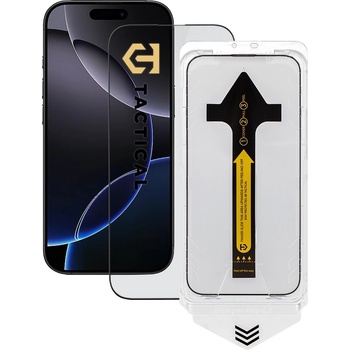 Tactical Калено стъклено защитно покритие за дисплея на iPhone 16 Pro, iPhone 17, iPhone 17 Pro - Tactical Impact Barrier For Rookies Tempered Glass (черен-прозрачен) (57983122327)