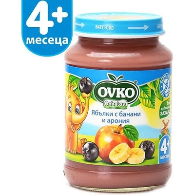 Bebelan пюре ябълки, банани и арония - 190 г (9068)