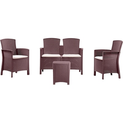 BICA Zahradní sestava LIDO 2, hnědá – Zboží Mobilmania