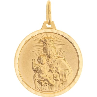 Argento Zlatý přívěsek Škapulíř 8A092