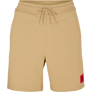 Hugo Поларени къси панталони Hugo Mens HUGO Jogger Fleece Shorts with Logo Detail - Soft Cotton-Blend Jersey - Beige 269