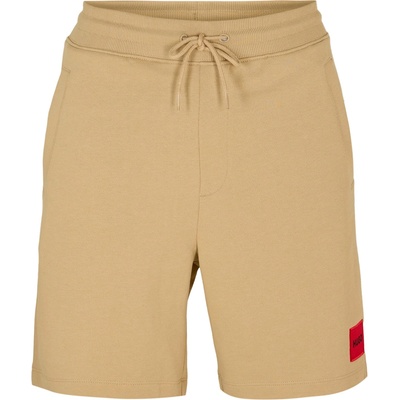 Hugo Поларени къси панталони Hugo Mens HUGO Jogger Fleece Shorts with Logo Detail - Soft Cotton-Blend Jersey - Beige 269