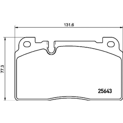 Sada brzdových platničiek kotúčovej brzdy BREMBO P 85 133