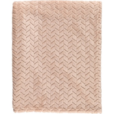 4Living fleece deka MILA barva béžová 125x150
