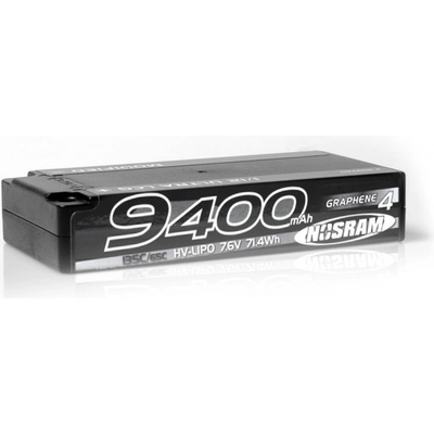 NOSRAM HV Stock Spec GRAPHENE-4 9400mAh Hardcase Akku 7.6V LiPo 135C/65C N999654