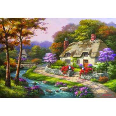 Anatolian - Puzzle Kim: Spring Cottage - 500 piese