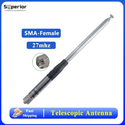 OEM CB teleskopická anténa 27 MHz TNC SMA BNC Konektor: SMA – Sleviste.cz OEM CB teleskopická anténa 27 MHz TNC SMA BNC Konektor: SMA – Sleviste.cz