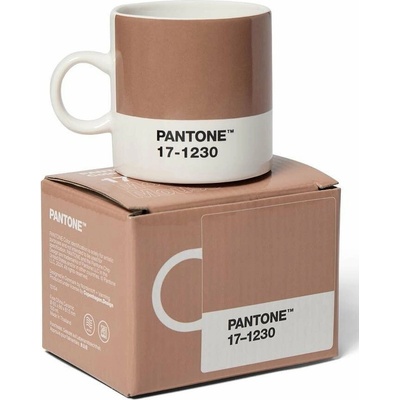 Pantone Svetlohnedý keramický hrnček na espresso Mocha Mousse 17 1230 120 ml