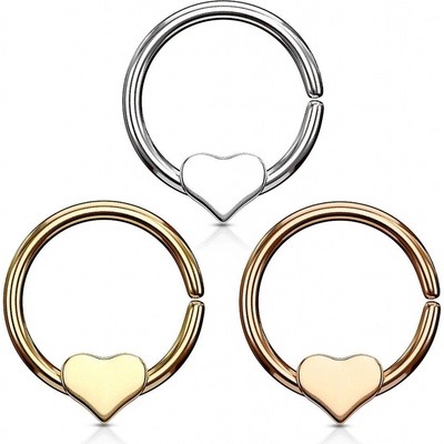 Šperky4U piercing do nosu ucha srdíčko N0069-RD