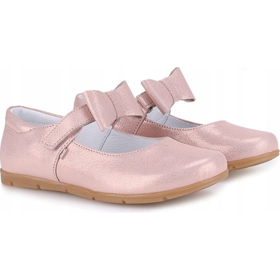 Emel dětské baleríny Vienna z přírodní kůže E 2703D-4 růžové
