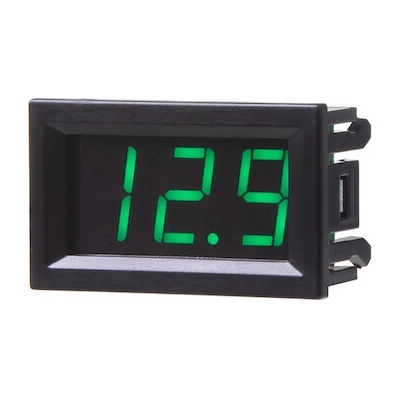 Digitální voltmetr, zelený, 34590G