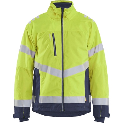 Blåkläder AB 4780 Hi-Vis lehká zimní bunda s podšívkou žltá/námornická modrá