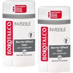 Borotalco Стик дезодорант, Invisible, 2 х 40 ml - ozone