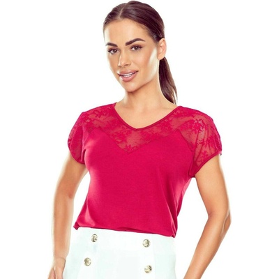 Elegantný dámsky top Eldar Filona bordo