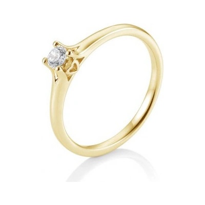 Sofia Diamonds prsteň zo žltého zlata s diamantom BE41 05680 Y