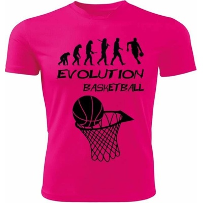 Evolution BASKETBAL dětské tričko růžové