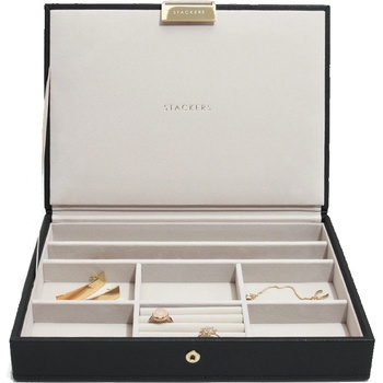 Stackers Ковчеже за бижута Stackers с капаче cлassic кадифеночерено (75460)