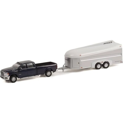 GreenLight Ram 3500 Laramie Crew Cab & Aerovault MKII Trailer 1:64