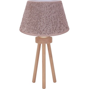 Image 1 of Duolla - Настолна лампа BOUCLE 1xE27/15W/230V Ø 28 см кафяв/дърво (DU601436)