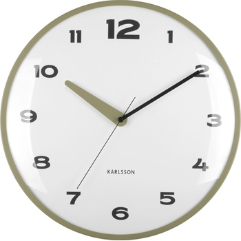 Karlsson Brisk Dome стенен часовник, зелен (KA6028GR)