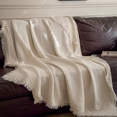 Takoy Prehoz na posteľ 200x230 mušelín ecru-HT-00199 200 x 230 cm