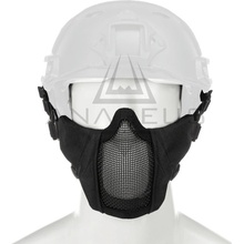 ! Invader Gear Mk.II Síťovaná ochranná maska na helmu FAST s chráničem tváří, černá