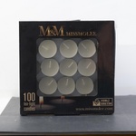 Mumsan Чаени свещи mumsan бели 100бр, 1.25см, 3.5ч горене