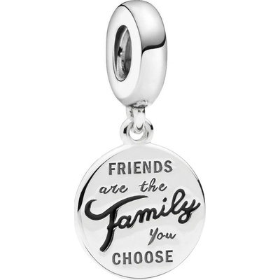Linda's Jewelry Visací Přívěsek BFF Friends are Family chirurgická ocel IP070