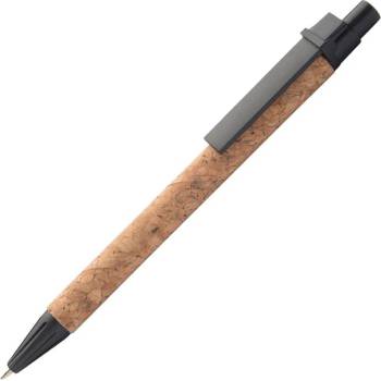 Office1 Еко химикалка Carina, корк и пластмаса, черна (6110140052)