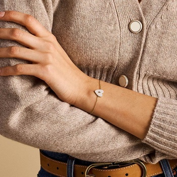 Fossil Дамска гривна със седеф Fossil JF04733710 (JF04733710)