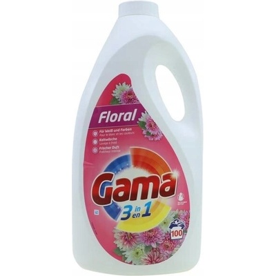 Gama 3v1 Tekutý prací prostředek Floral Květinový 100 PD 4,5 l