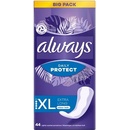 Hygienické vložky Always Dailies Long Plus Extra Protect Intimky 44 ks