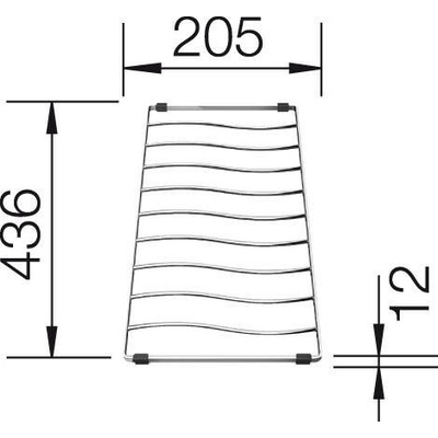 Odkapávací mřížka/rošt ELON XL 6 S 436x205 229234