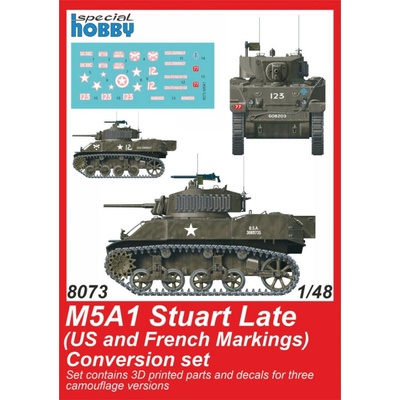 Tamiya Special Hobby M5A1 Stuart Late US Army Conversion set for kit 1:48