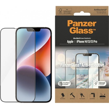 Image 1 of Panzer Стъклен протектор PanzerGlass Apple iPhone 14/13/13 Pro UWF Anti-Reflective AB w. Applicator, Черен