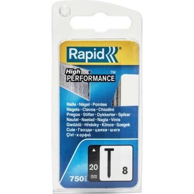Hřebíky ocelové Rapid High Performance 8 20 mm 750 ks