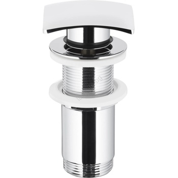 KFA Armatura 660-453-00- Сифон за мивка без преливник CLICK-CLACK 7x7 см лъскав хром (KF0175)