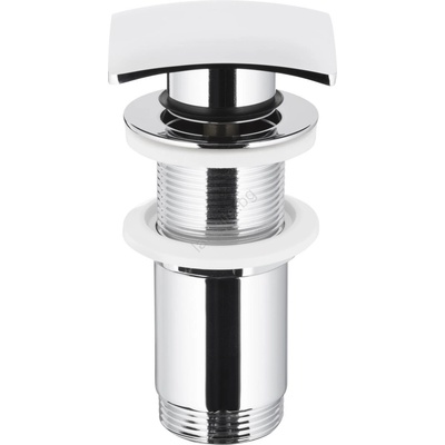 KFA Armatura 660-453-00- Сифон за мивка без преливник CLICK-CLACK 7x7 см лъскав хром (KF0175)