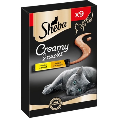 Sheba 9х12г Creamy Snacks Sheba, лакомство за котки - пиле и кашкавал