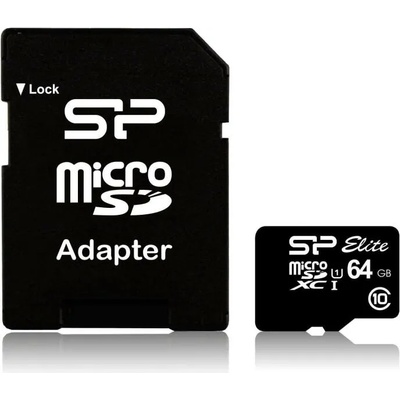 Silicon Power Elite 64GB microSDXC UHS-I (SLP-SD-STHBU1V10SP-64GB)