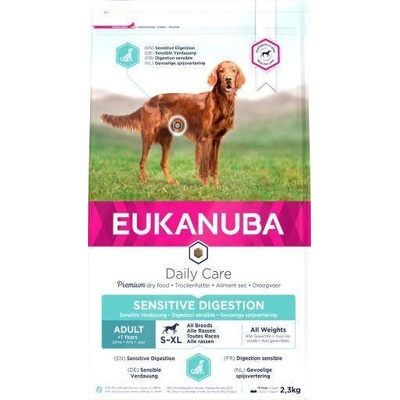 Eukanuba Daily Care Adult Sensitive Digestion s citlivým tráviacim traktom kuracie mäso 2,3 kg