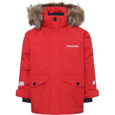Didriksons Детско зимно яке Didriksons Kid's Bjärven Parka 4 Winter jacket - Pomme Red - размер 100 (703-6469-0413)