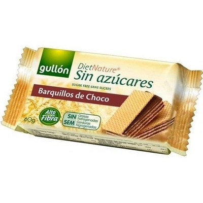 Gullón Barquillos oplatky s kakaovou náplní bez cukru 60 g