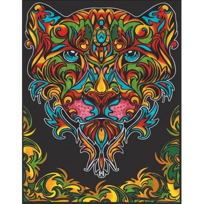 Colorvelvet Sametový obrázek Leopard 47x35cm COLORVELVET - RC_306598
