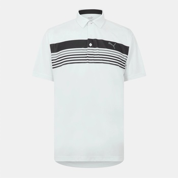 Image 1 of PUMA Блуза с яка Puma Men's Short-Sleeve Performance Polo Shirt - White/Pb