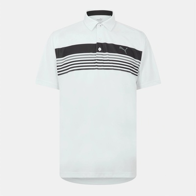 PUMA Блуза с яка Puma Men's Short-Sleeve Performance Polo Shirt - White/Pb