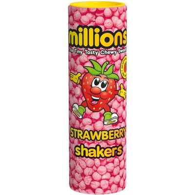 Millions Shakers bonbonky s jahodovou příchutí 82 g