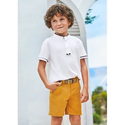 Mayoral Базови къси панталони памук охра за мини момче Mayoral