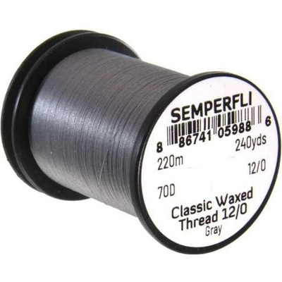Semperfli Nit Classic Waxed Thread 12/0 Gray